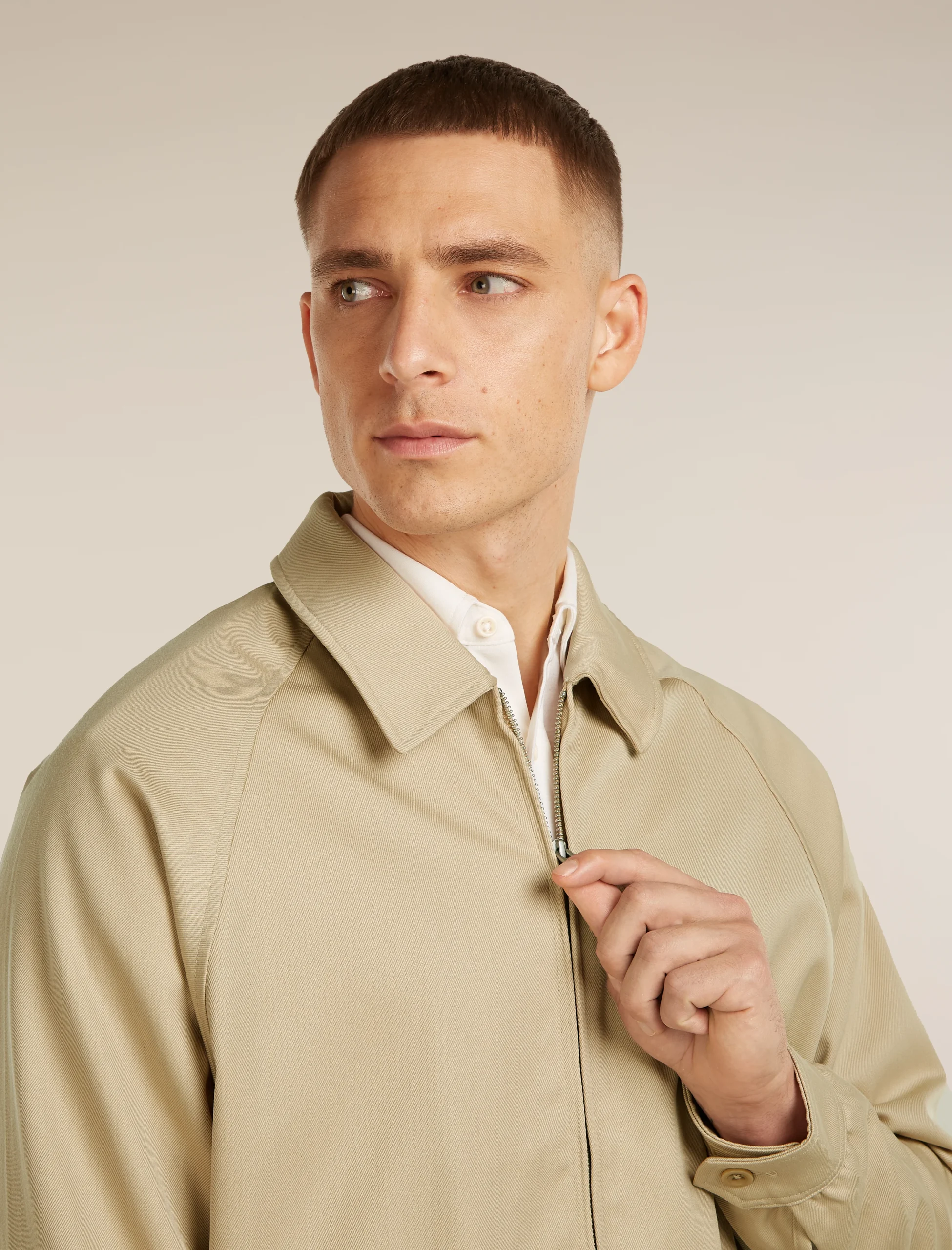 Unisex Merino Cotton Twill Shirt Jacket