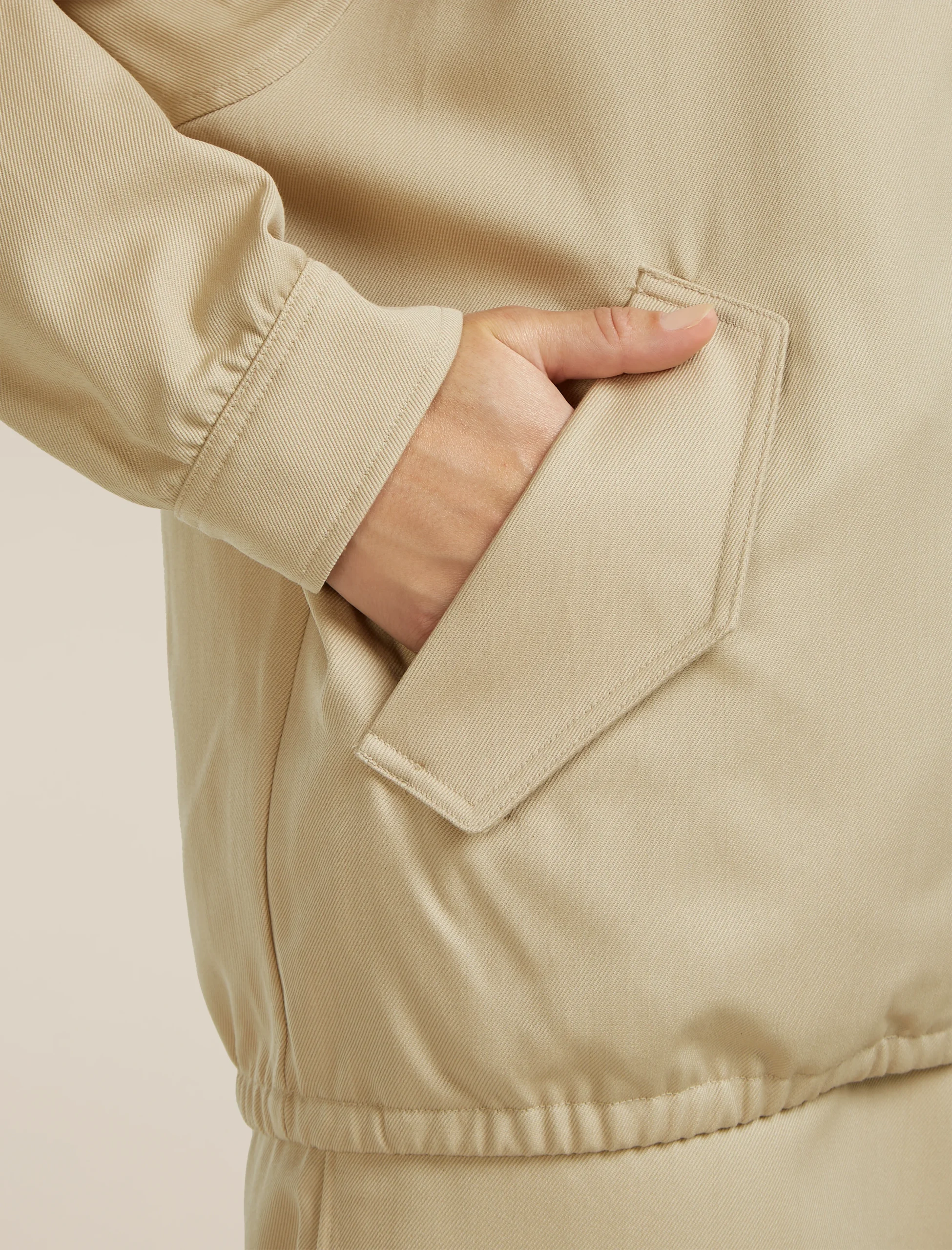 Unisex Merino Cotton Twill Shirt Jacket