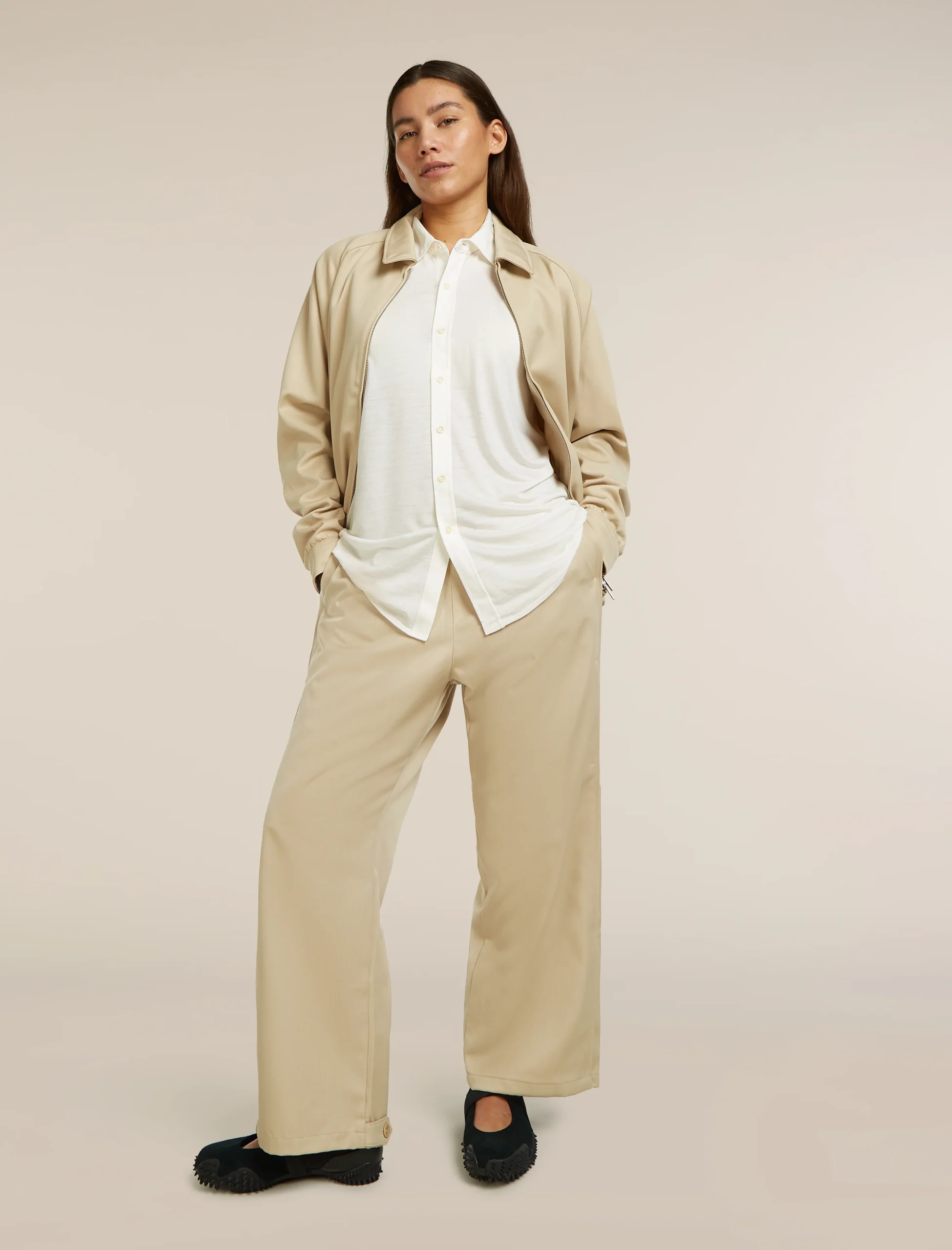 Unisex Merino Cotton Twill Shirt Jacket