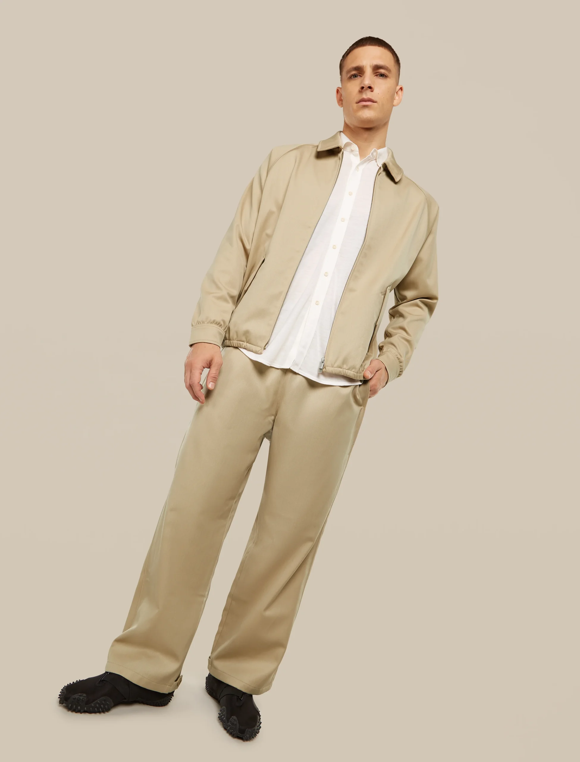 Unisex Merino Cotton Twill Shirt Jacket