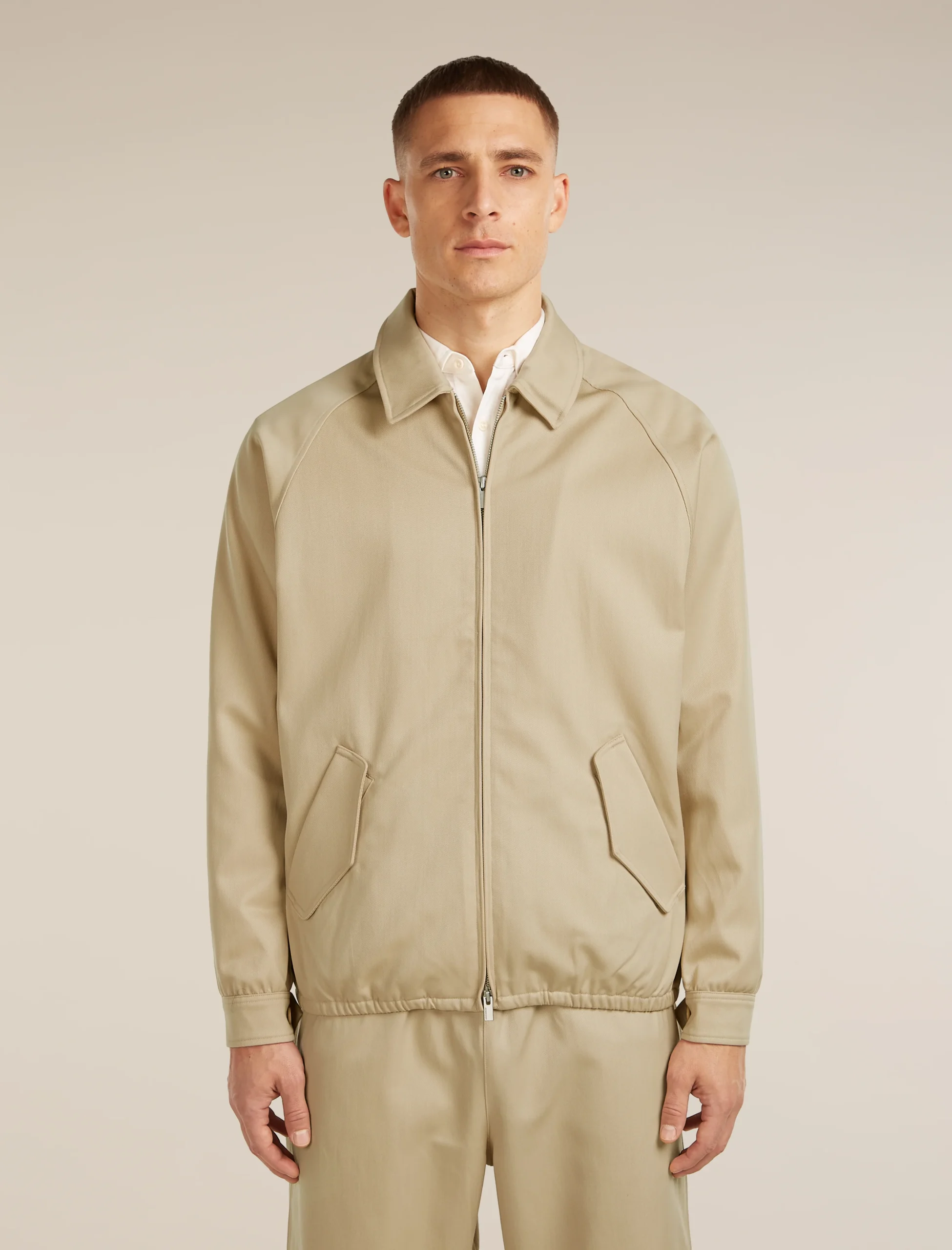 Unisex Merino Cotton Twill Shirt Jacket