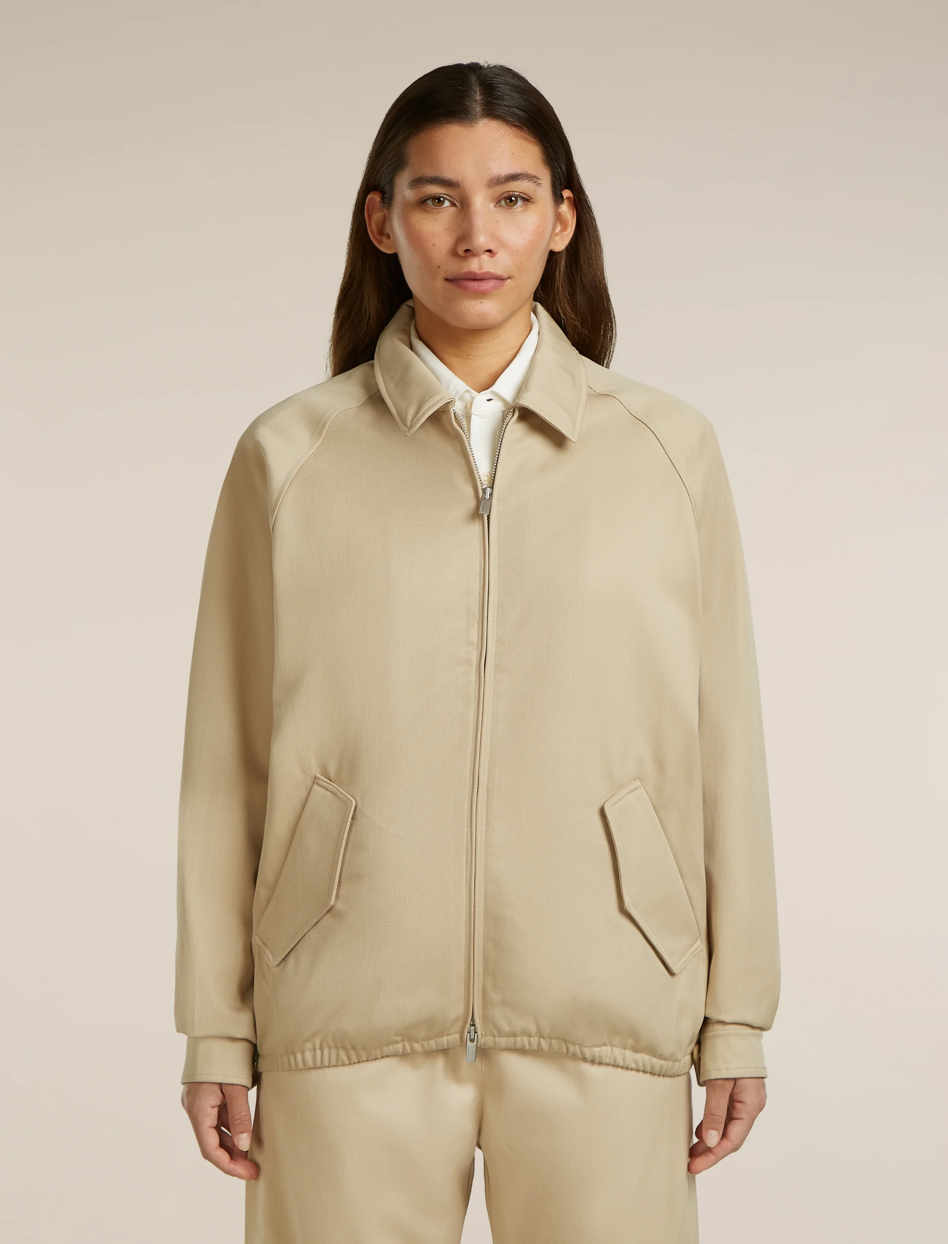 Unisex Merino Cotton Twill Shirt Jacket