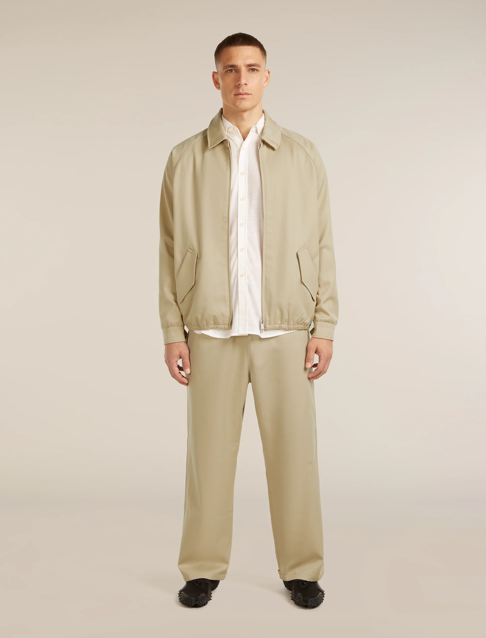 Unisex Merino Cotton Twill Shirt Jacket