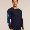 Men's Merino 200 Oasis Long Sleeve Crewe Ikon Pass