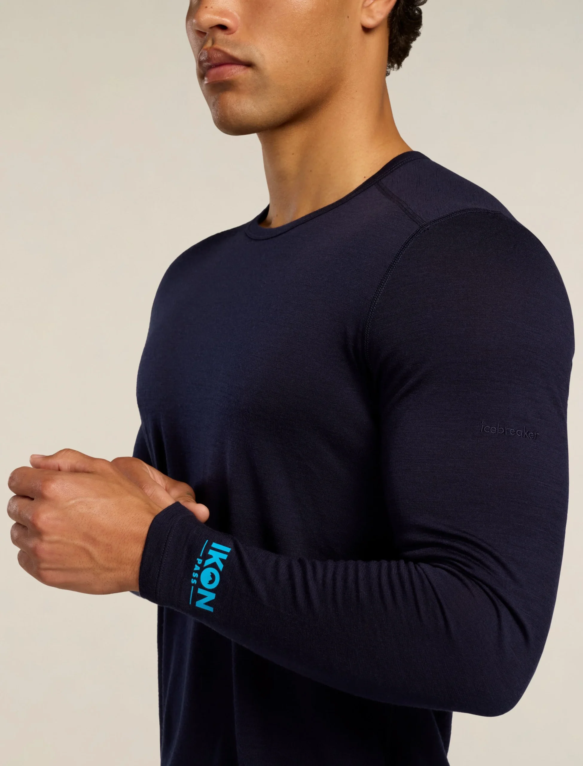 Men's Merino 200 Oasis Long Sleeve Crewe Ikon Pass