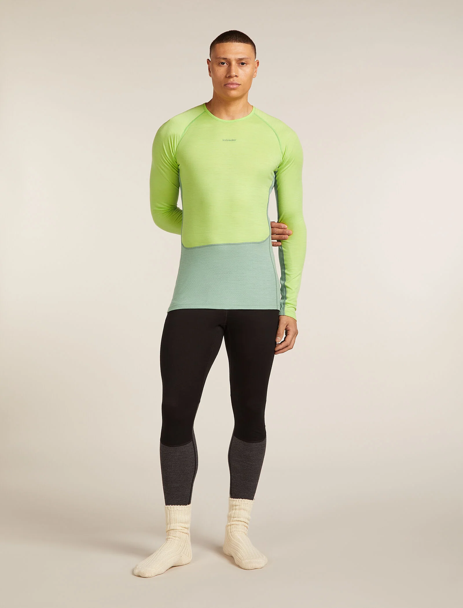Men's Merino 200 ZoneKnit™ Long Sleeve Crewe Thermal Top