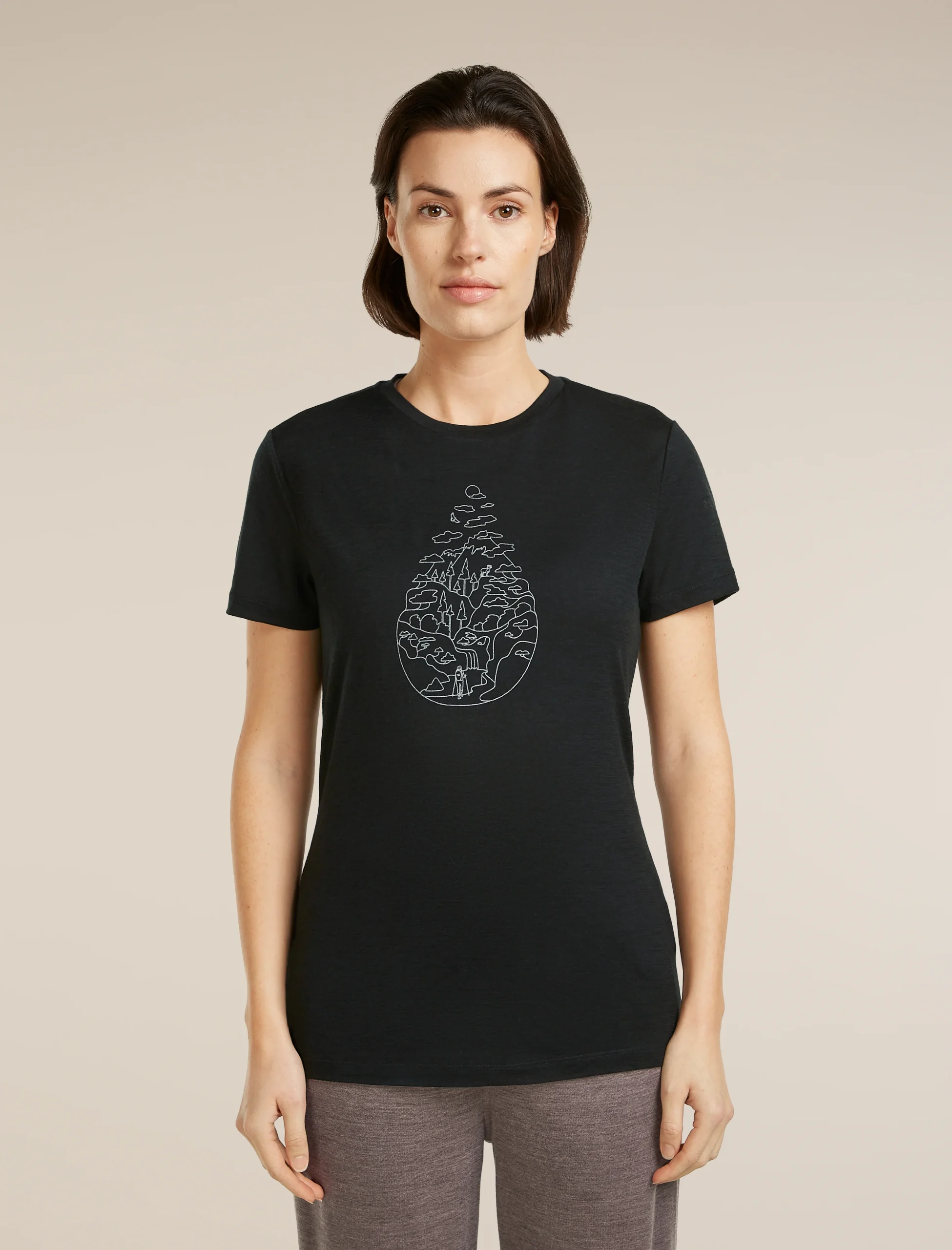 Women's Merino 150 Tech Lite Short Sleeve Tee Hike Path