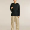 Unisex Merino 150 Long Sleeve Tee Stripe