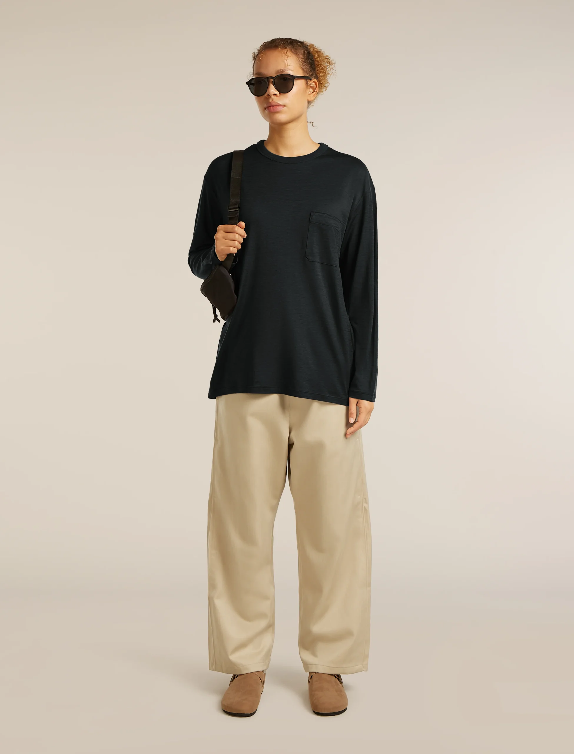 Unisex Merino 150 Long Sleeve Tee Stripe