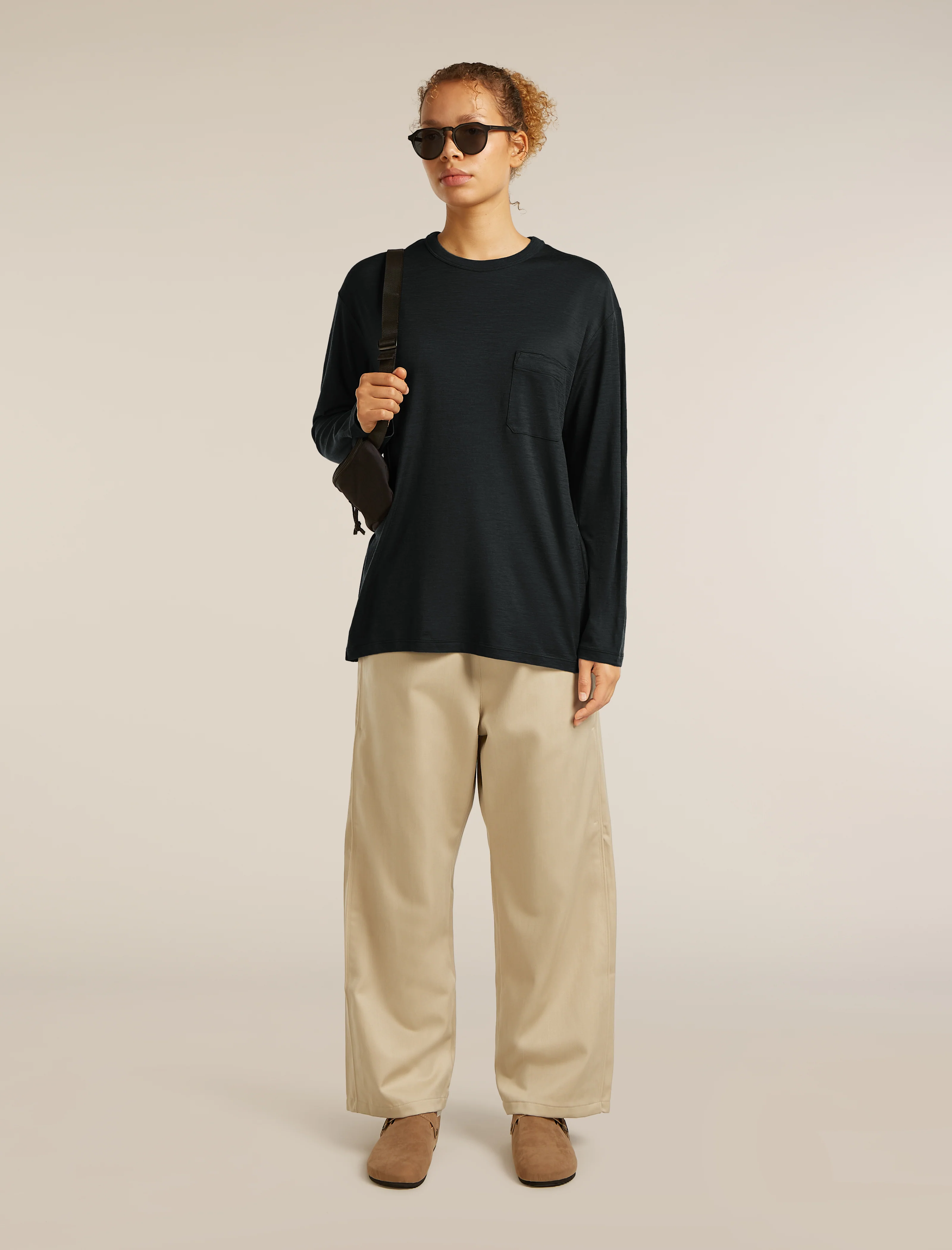 Unisex Merino 150 Long Sleeve Tee Stripe