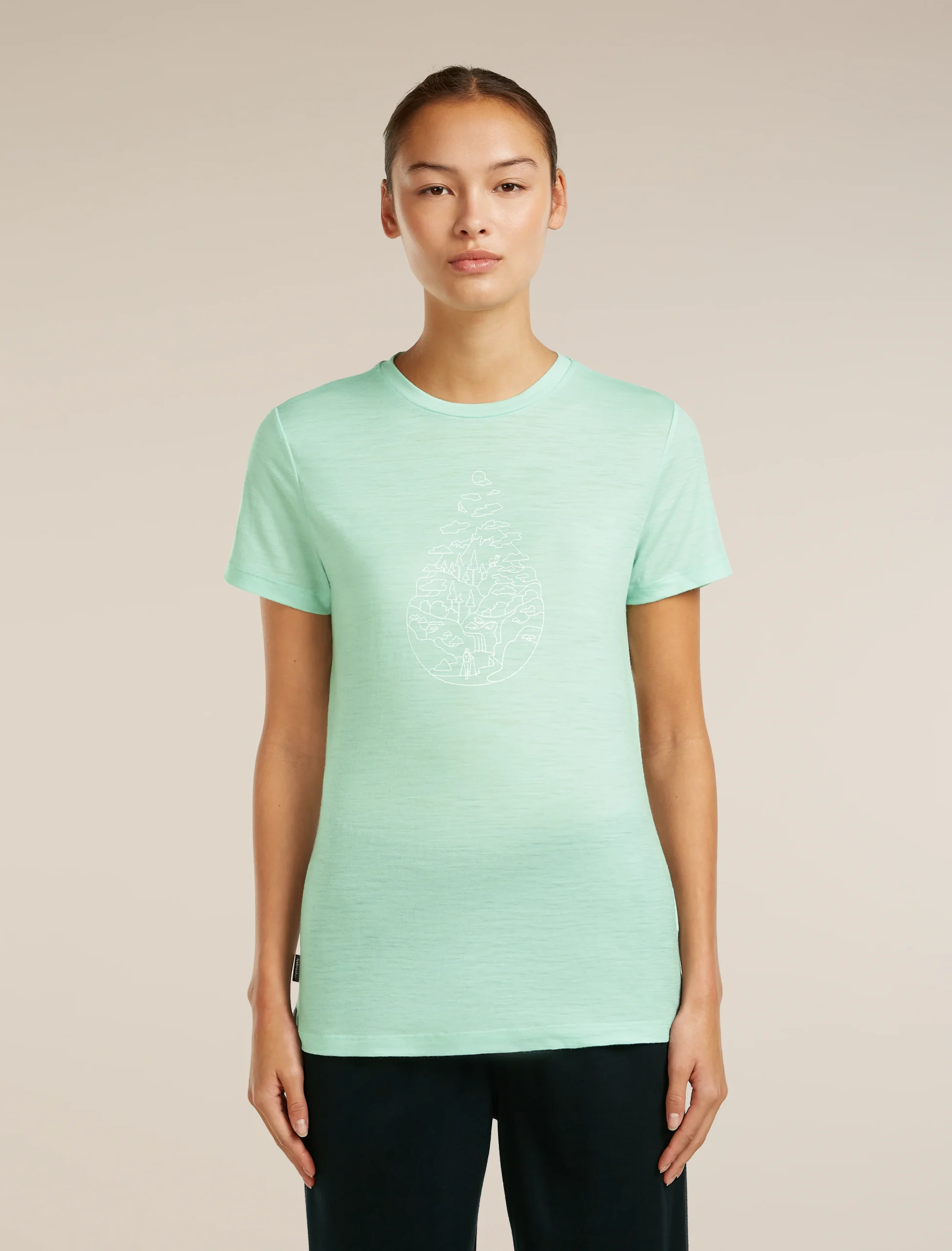 655-mint-l-mint-l-variation-1.webp Women's Merino 150 Tech Lite Short Sleeve Tee Hike Path