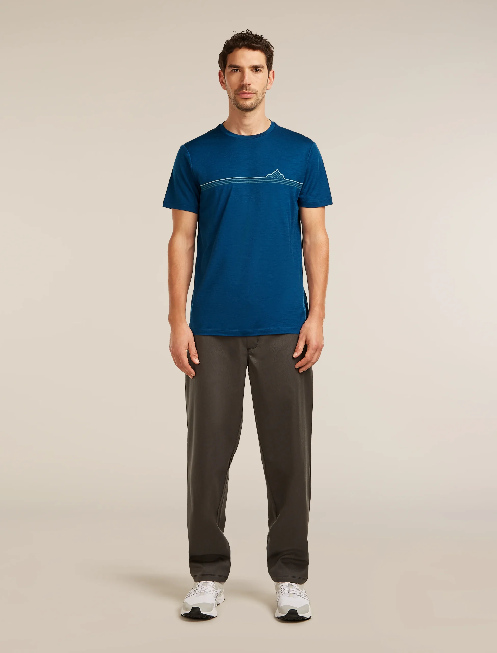 Men's Merino 150 Tech Lite Short Sleeve Tee Range Stripes
