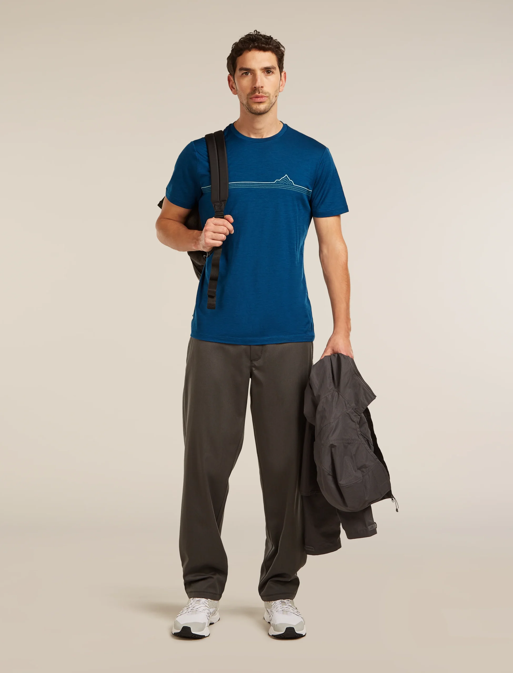 Men's Merino 150 Tech Lite Short Sleeve Tee Range Stripes