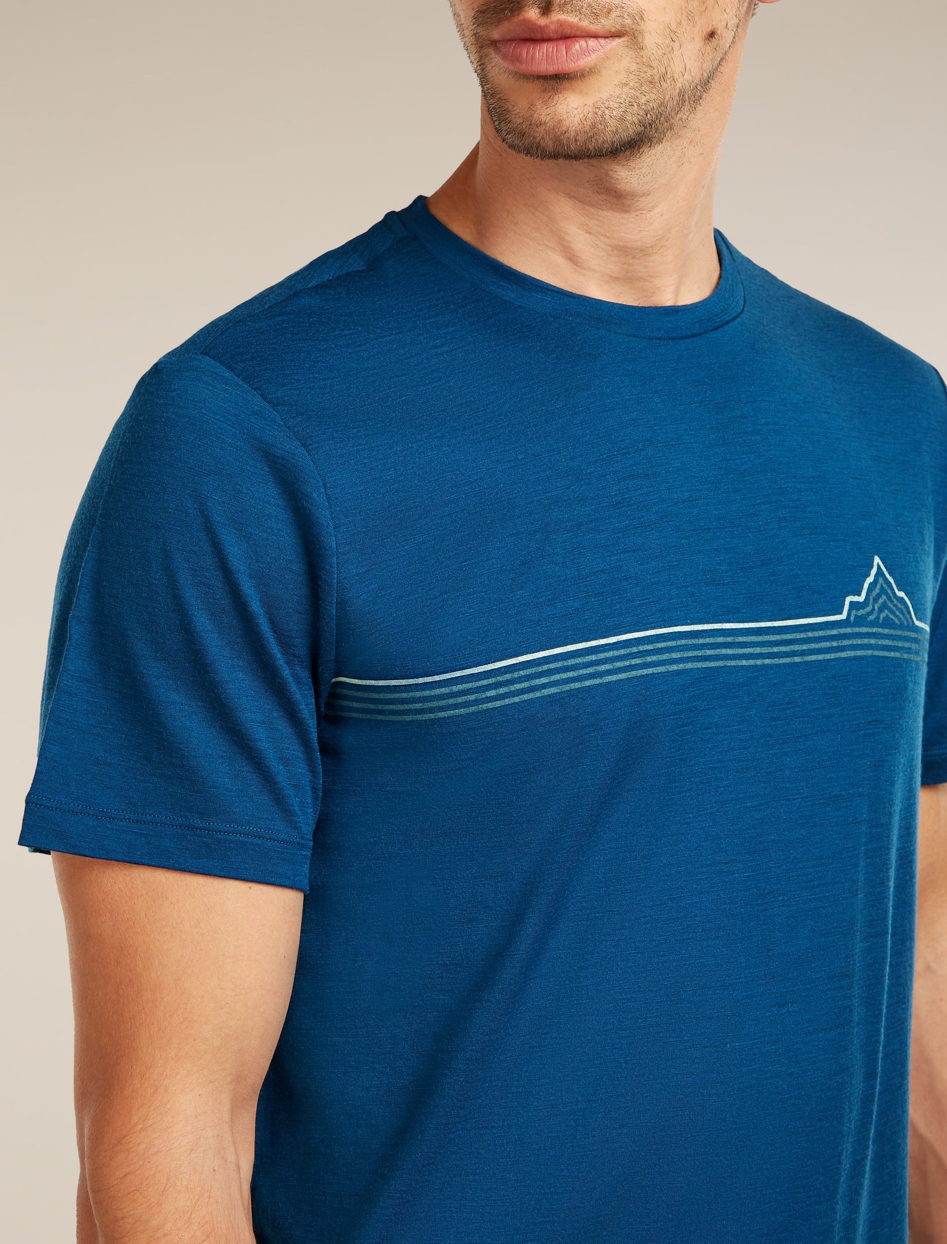 Men's Merino 150 Tech Lite Short Sleeve Tee Range Stripes