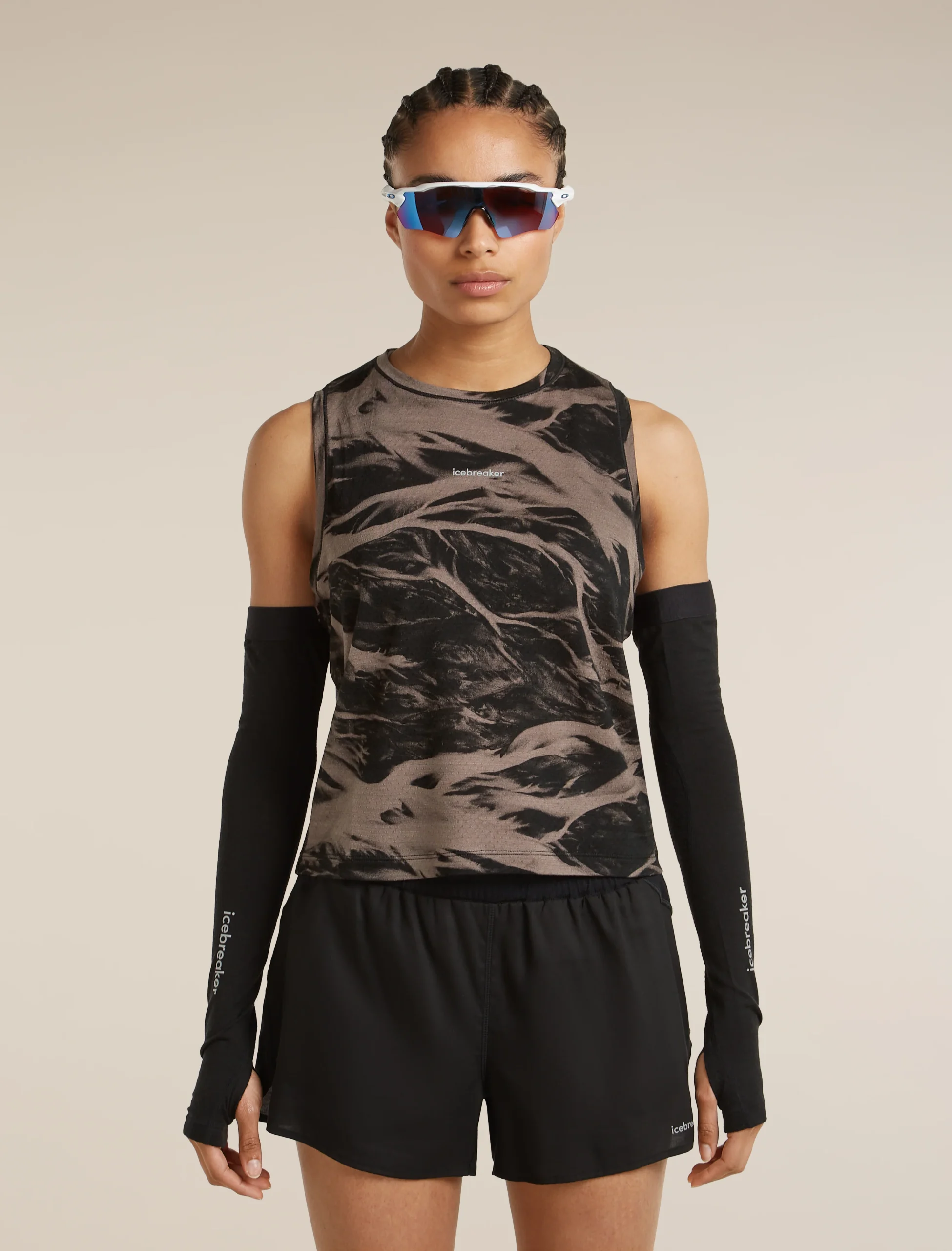 Women's Merino Blend 125 Cool-Lite™ Speed Tank Motion AOP