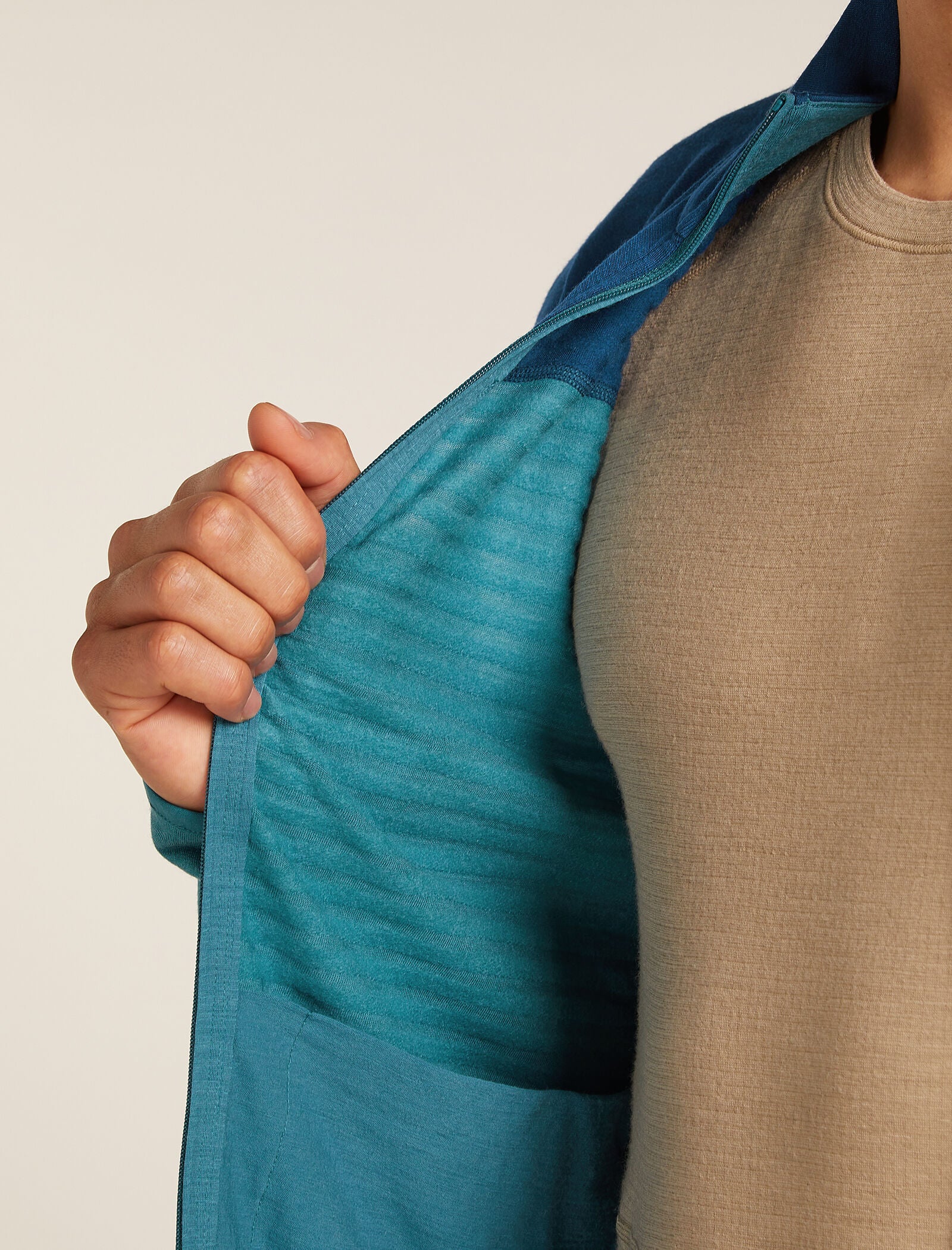 Men's Merino Blend 300 RealFleece™ Descender Long Sleeve Zip Jacket