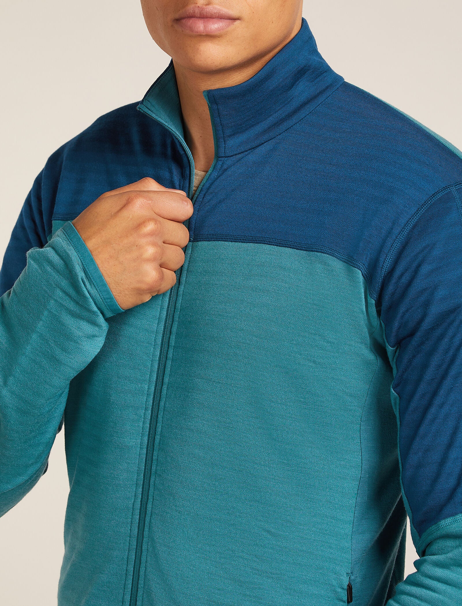 Men's Merino Blend 300 RealFleece™ Descender Long Sleeve Zip Jacket
