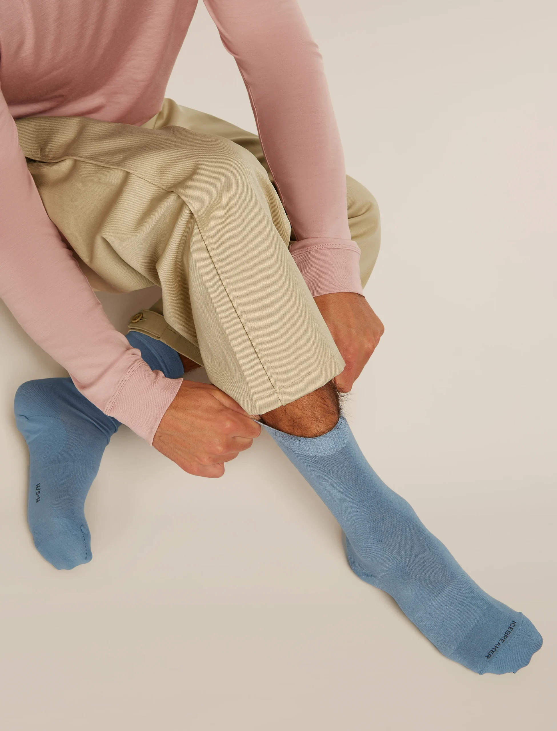 Men's Merino Lifestyle Fine Gauge Crew Socks