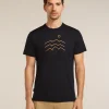 Men's Merino Blend 125 Cool-Lite™ Sphere Short Sleeve Tee Across the Peaks