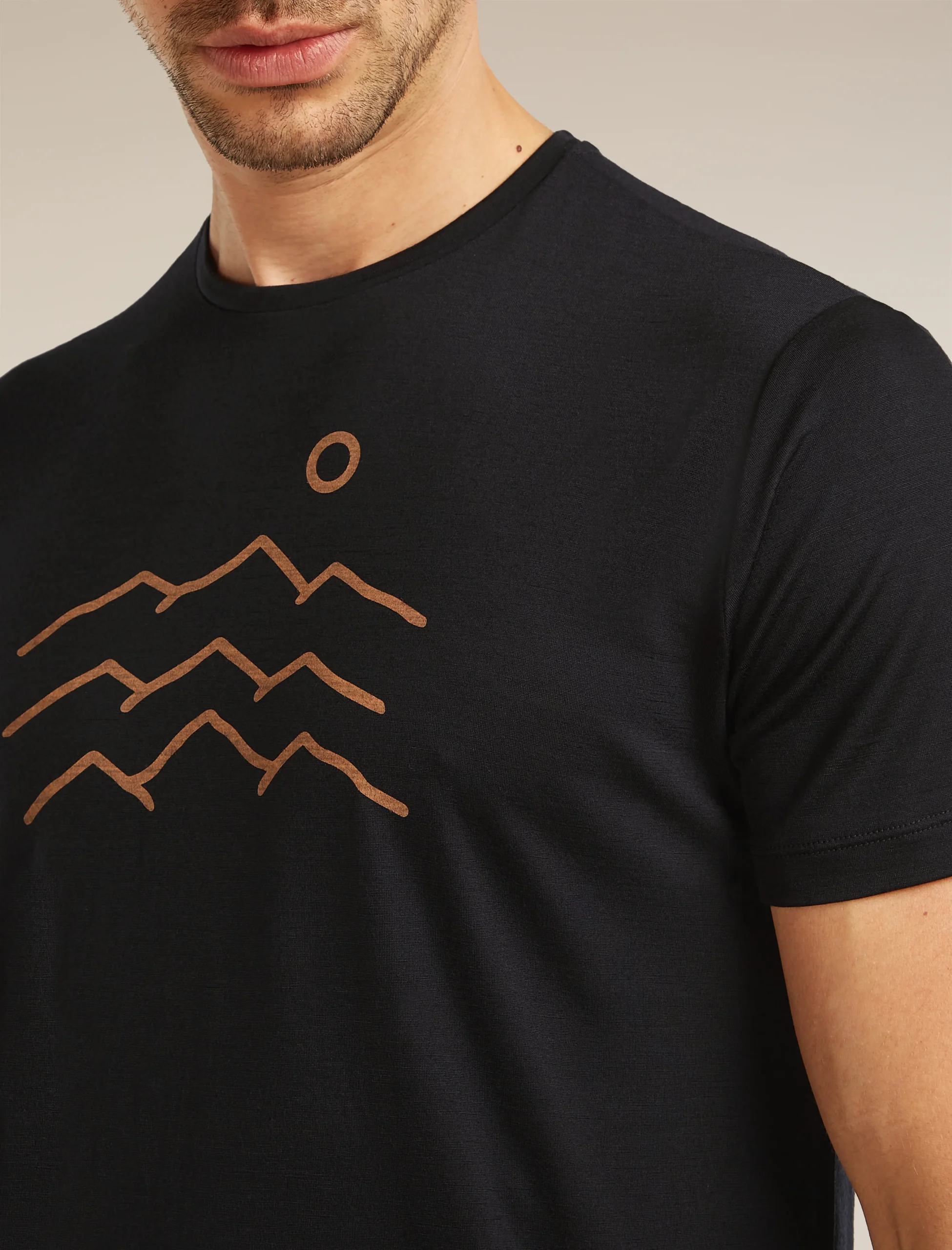 Men's Merino Blend 125 Cool-Lite™ Sphere Short Sleeve Tee Across the Peaks